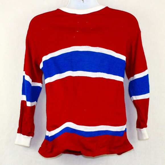 Vintage 70s Cooper Montreal Canadiens NHL Hockey Hockey Shirt Mens XS - Picture 2 of 9